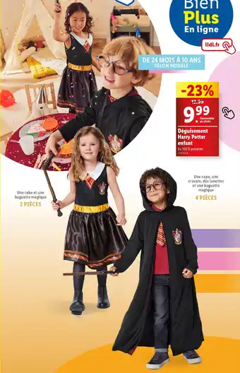 Lidl Deguisement harry potter enfant offre