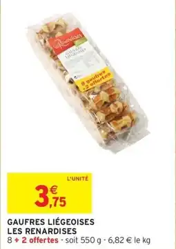 Intermarché Gaufres liégeoises les renardises offre