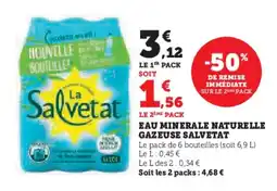 U Express SALVETAT Eau minerale naturelle gazeuse offre