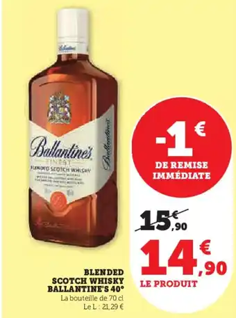 U Express BALLANTINE'S Blended scotch whisky offre