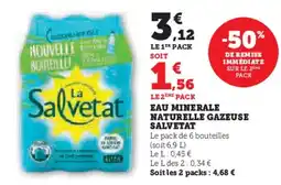 Hyper U SALVETAT Eau minerale naturelle gazeuse offre