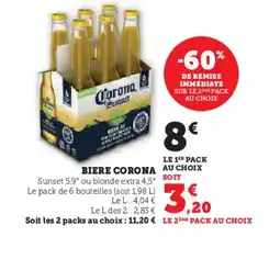 Hyper U CORONA Biere offre