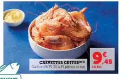 Hyper U Crevettes cuites offre