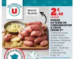 Hyper U Pomme de terre de consommation offre