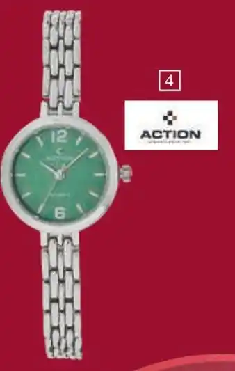 Carrefour ACTION Montre femme bracelet acier offre