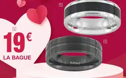 Carrefour S.Steel Bague acier plaqué noir offre