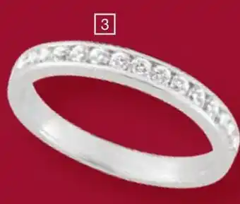 Carrefour Bague argent rhodié oxyde de zirconium offre