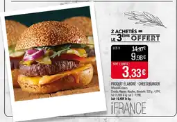 Match Produit élaboré : cheeseburger offre