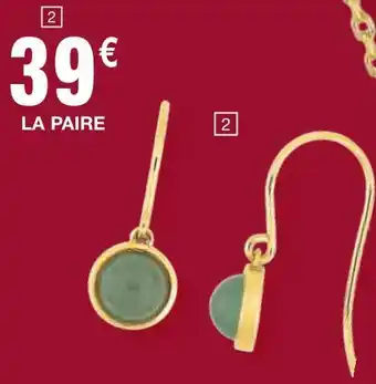 Carrefour Boucles d’oreilles pendantes offre