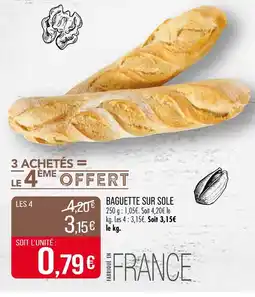 Match Baguette sur sole offre