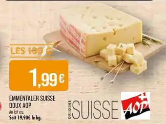 Match Emmentaler suisse doux aop offre