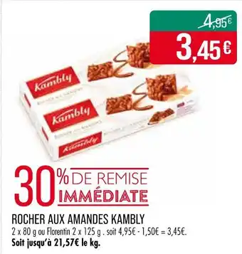 Match KAMBLY Rocher aux amandes offre