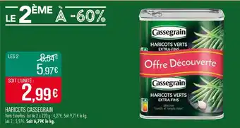 Match CASSEGRAIN Haricots verts extra-fins offre