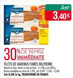 Match DELPIERRE Filets de Harengs Fumés offre