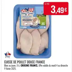 Match DOUCE FRANCE Cuisse de poulet Douce France offre