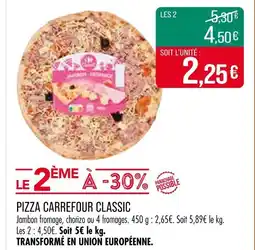 Match CARREFOUR CLASSIC Pizza offre