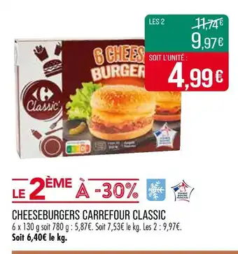 Match CARREFOUR Cheeseburgers offre