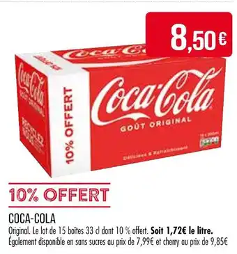 Match Coca-cola offre