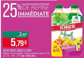 Match JOKER LE FRUIT Jus de Fruits offre