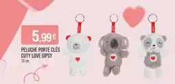 Match GIPSY Peluche porte clés cuty love offre