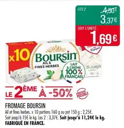 Match BOURSIN Fromage offre