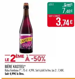 Match KASTEEL Bière offre