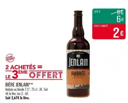 Match Jenlain Bière offre