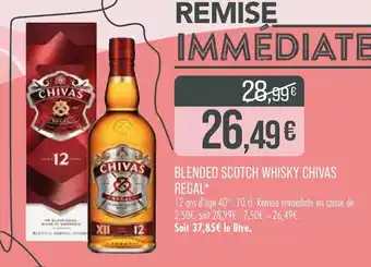 Match Chivas Blended Scotch Whisky Chivas Regal offre