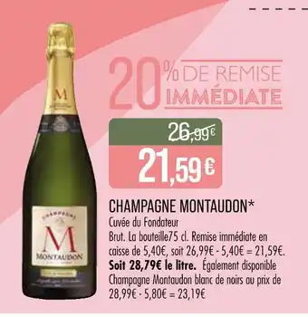 Match Montaudon Champagne offre