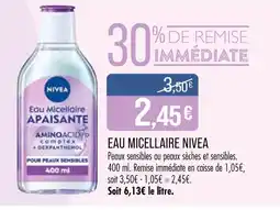 Match NIVEA Eau Micellaire Apaisante offre