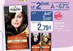 Match SCHWARZKOPF Coloration palette offre