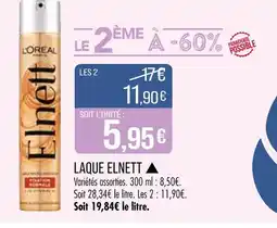 Match L'Oreal Laque Elnett offre