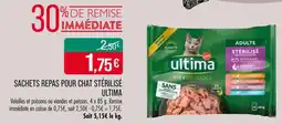 Match ULTIMA Sachets repas pour chat stérilisé offre