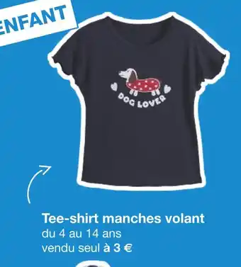 Carrefour Tee-shirt manches volant offre