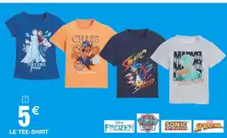 Carrefour DISNEY, PAW PATROL, SONIC, MARVEL Tee-shirt offre