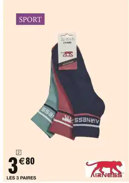 Carrefour AIRNESS Chaussettes de sport offre