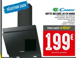 Batkor Candy Hotte inclinée 60 cm noire offre