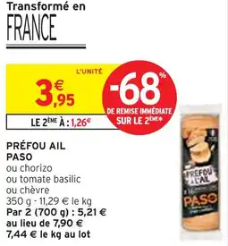 Intermarché PASO PRÉFOU AIL offre