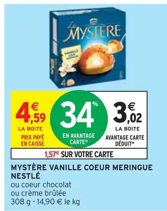 Intermarché NESTLÉ Mystère vanille coeur meringue offre