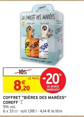 Intermarché COREFF Coffret bières des marées offre