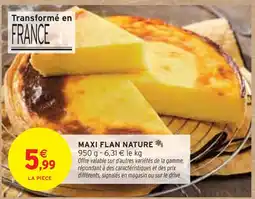 Intermarché Maxi flan nature offre