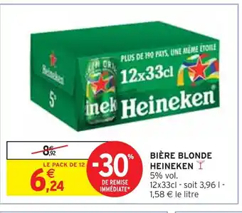 Intermarché HEINEKEN Bière blonde offre