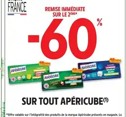 Intermarché Apéricube -60% de remise immédiate sur le 2ème sur tout Apéricube offre