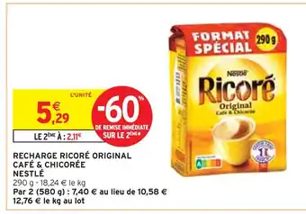 Intermarché NESTLÉ Recharge ricoré original café & chicorée offre