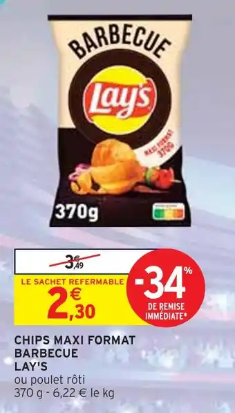 Intermarché LAY'S Chips maxi format barbecue offre