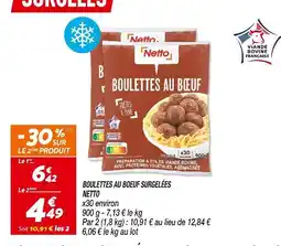 Netto Netto Boulette au boeuf surgelées offre