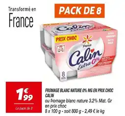 Netto Calin Fromage blanc nature 0% MG en prix choc offre