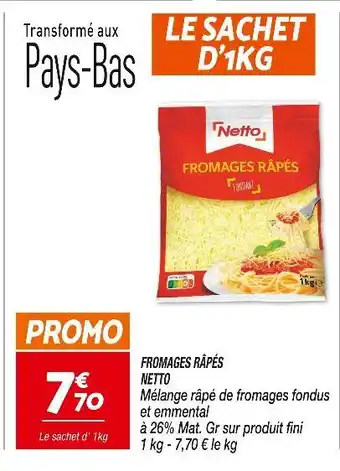 Netto NETTO Fromages râpés offre