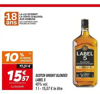 Netto Label 5 Scotch whisky blended offre