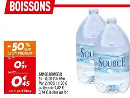 Netto Eau de source 5l offre